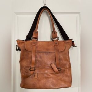 Bed Stu Big Fork Leather Tote Bag
